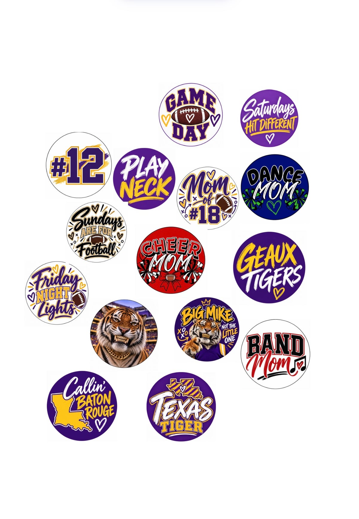 Game Day Buttons