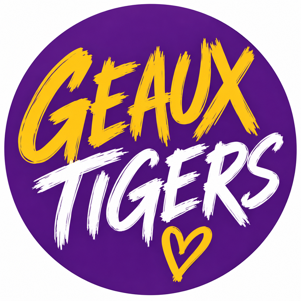 Tigers Game Day Buttons 💜💛