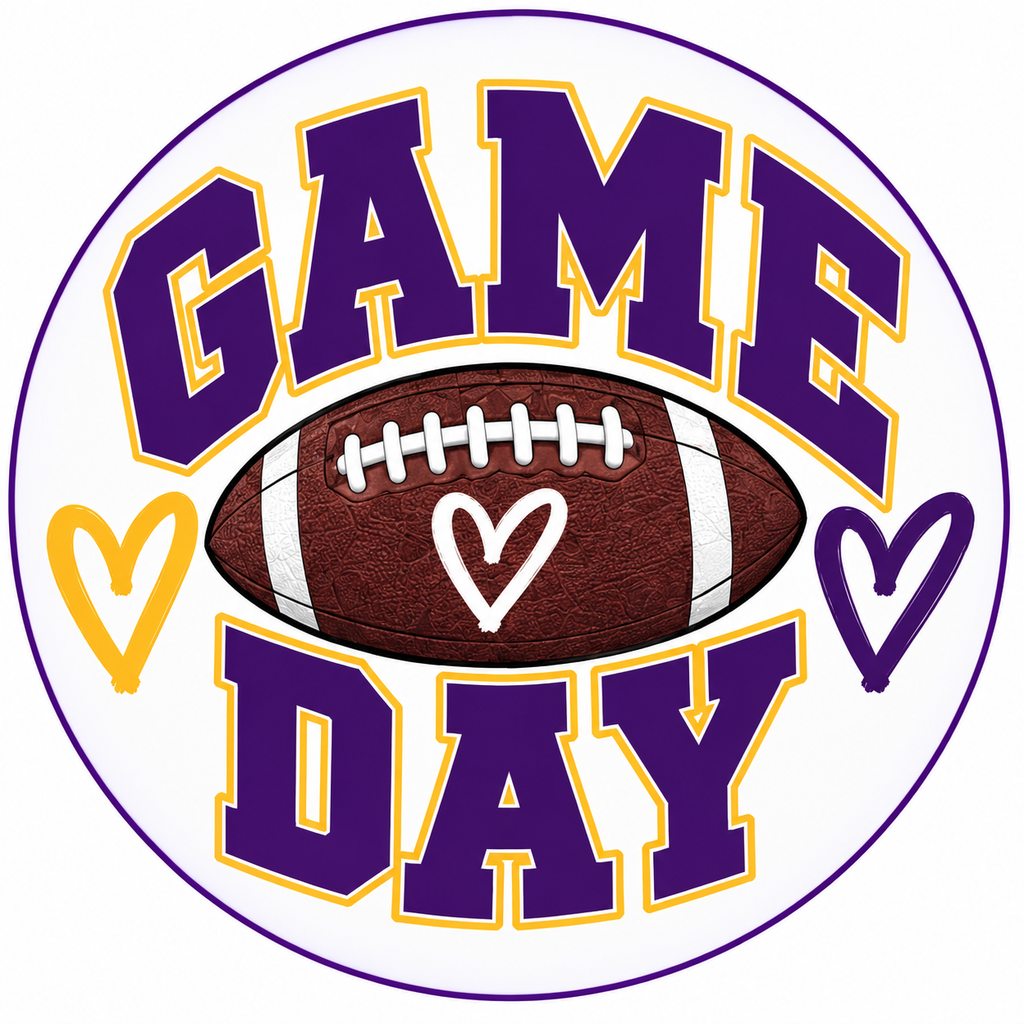 Tigers Game Day Buttons 💜💛