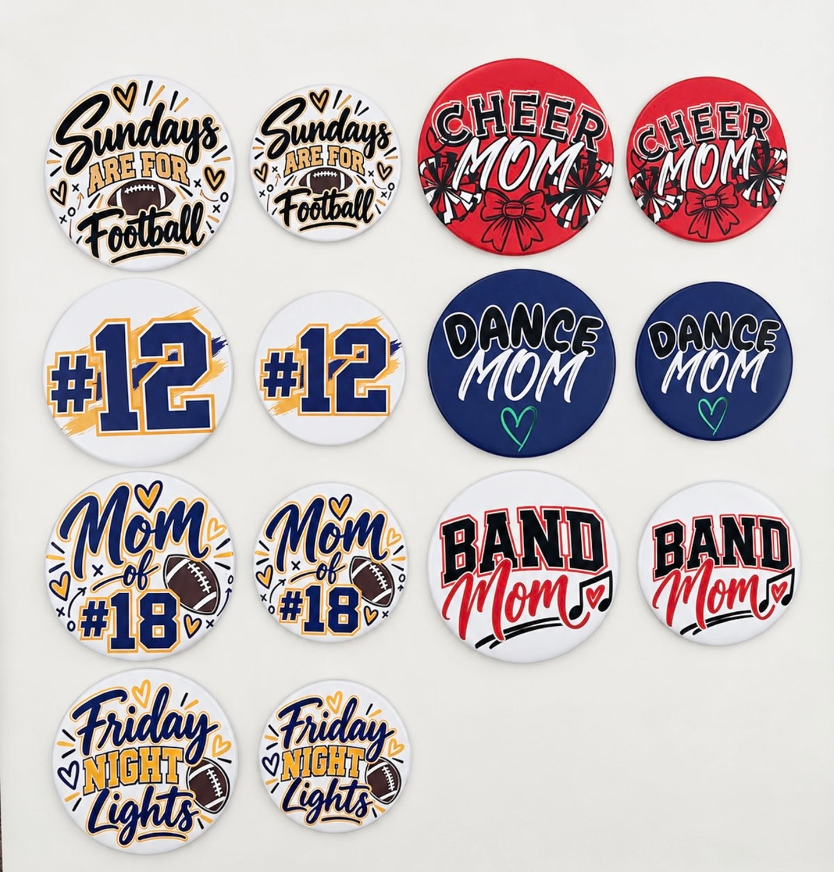 Game Day Buttons