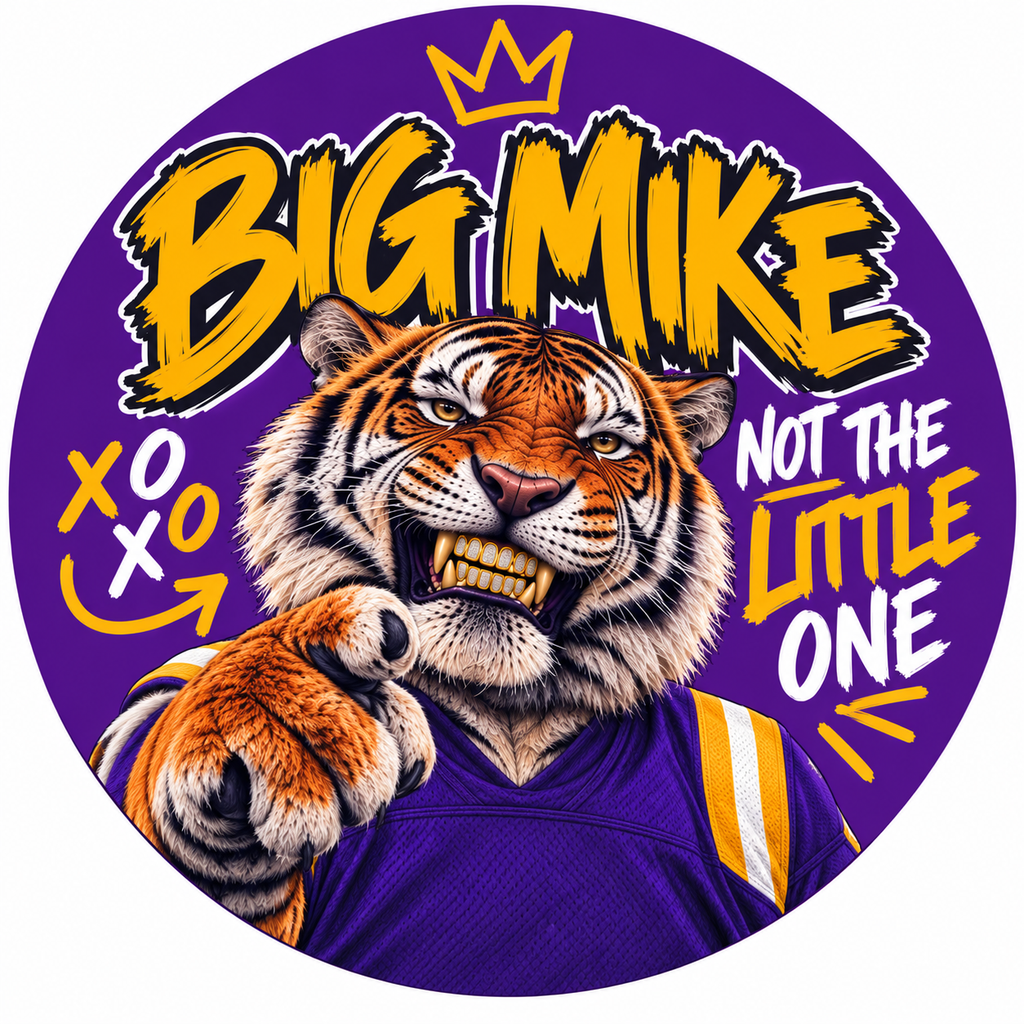 Tigers Game Day Buttons 💜💛