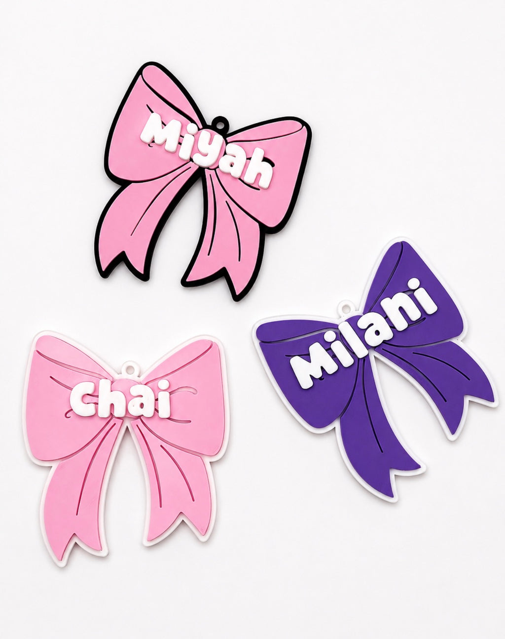 Personalized Bow Bag Tag 🎀